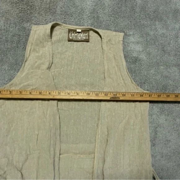 Chinta Mani Alchemi Tunic Womens Small 100% Cotton Beige Bohemian - Picture 12 of 15